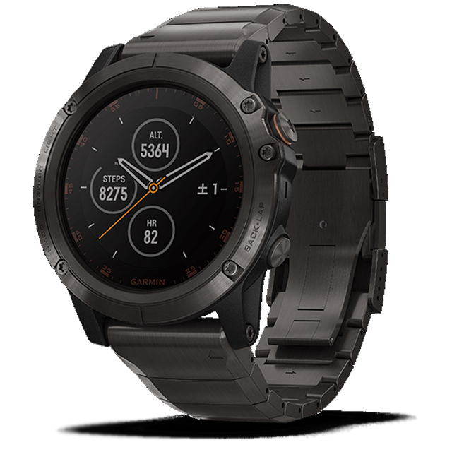 GARMIN Fenix 5X Plus Sapphire Ti Black