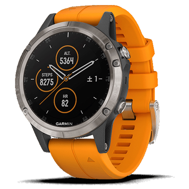 GARMIN fenix 5 Plus Sapphire Ti Gray